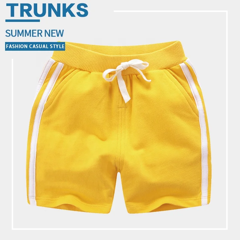 Wholesale Fashion 100% Cotton Kids Shorts Set High Quality Boys Shorts Custom Logo Shorts