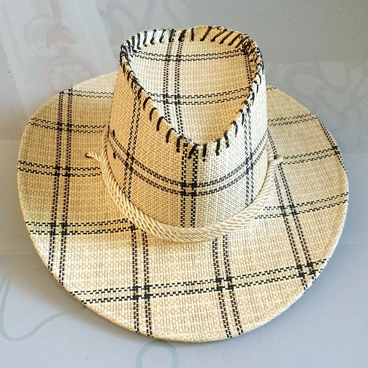 Wholesale Natural Lala Grass Sun Sombreros Wide Brim Lady Logo Beach Summer Custom Women Panama Fedora Straw Bulk Cowboy Hat