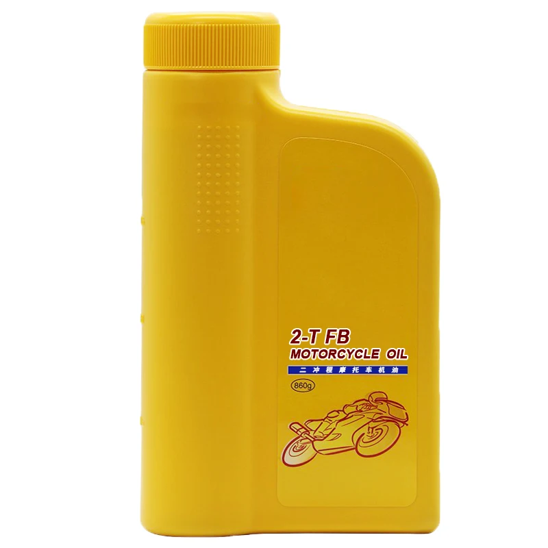 Распродажа оптовая продажа Высококачественная двухтактная маленькая пластиковая бутылка 860 г производство Китай под заказ моторное масло для мотоцикла