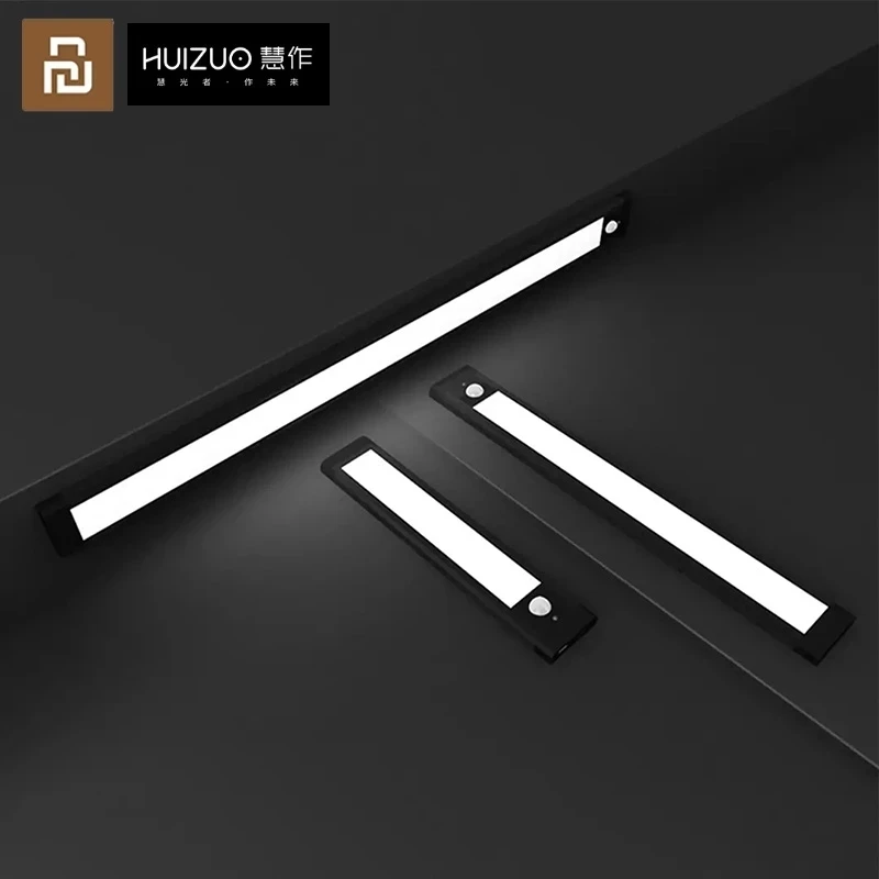 Оригинальный индукционный ночник Youpin HUIZUO, светодиодный умный светильник с датчиком движения человека, перезаряжаемый настенный светильник для шкафа, коридора