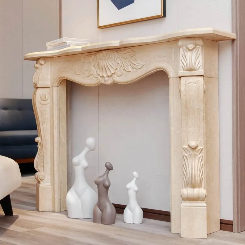  Электрический камин из белого мрамора Прямая поставка с завода