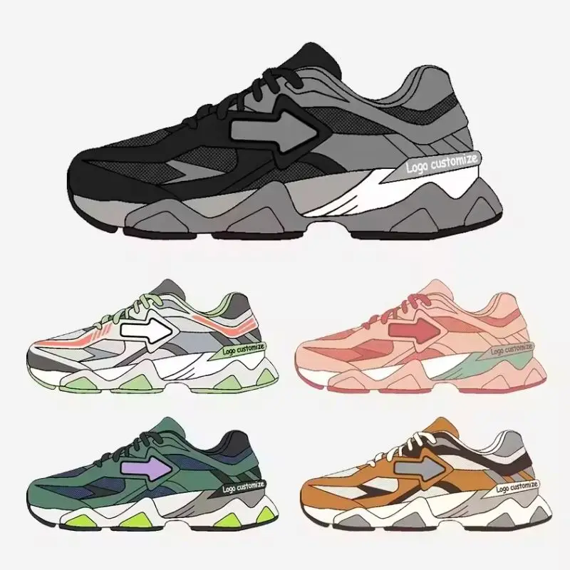 2024 OEM High Quality Balance 9060 Sport Shoes Casual Walking Jogging Casual Sneakers Closed Toes Mesh Anti-Slip Spring Autumn