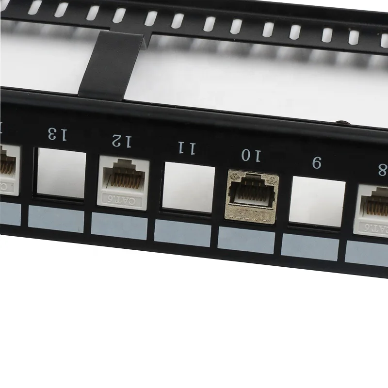 24 48 конкурентоспособная цена Cat5e Cat6 цифровая коммутационная панель OEM 12 16 18