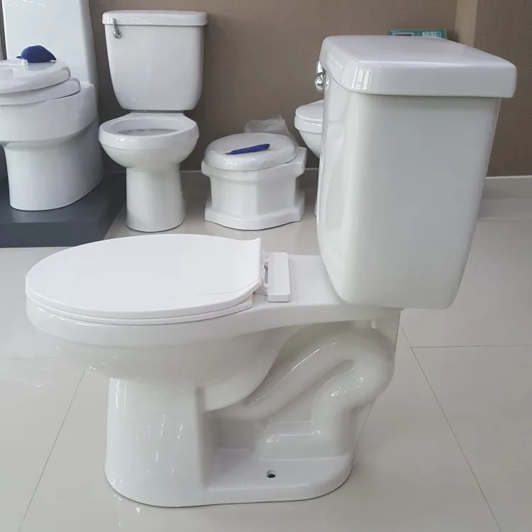 Sanitary ware ceramic siphonic 2 two piece cupc toilet s-trap water closet bathroom wc toilet bowl toilet pots