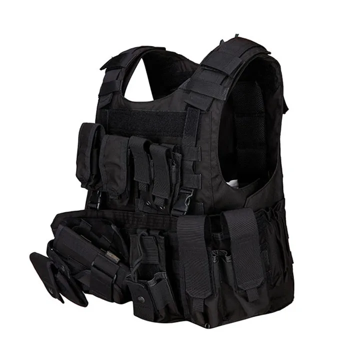 Фирменный поставщик, прочный легкий мягкий черный Военный полицейский Тактический пуленепробиваемый жилет