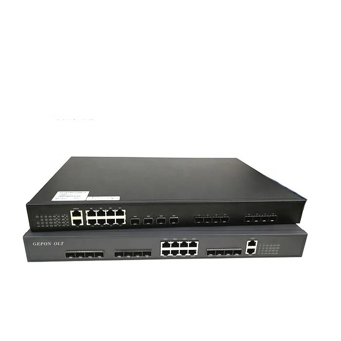 FTTH FTTB Fiber Optic OLT ONT Network Router Dual 8 Pon 10G 4 Ports 8 Ports 16Ports GEPON GPON EPON ONU Terminal modem SFP SLOT