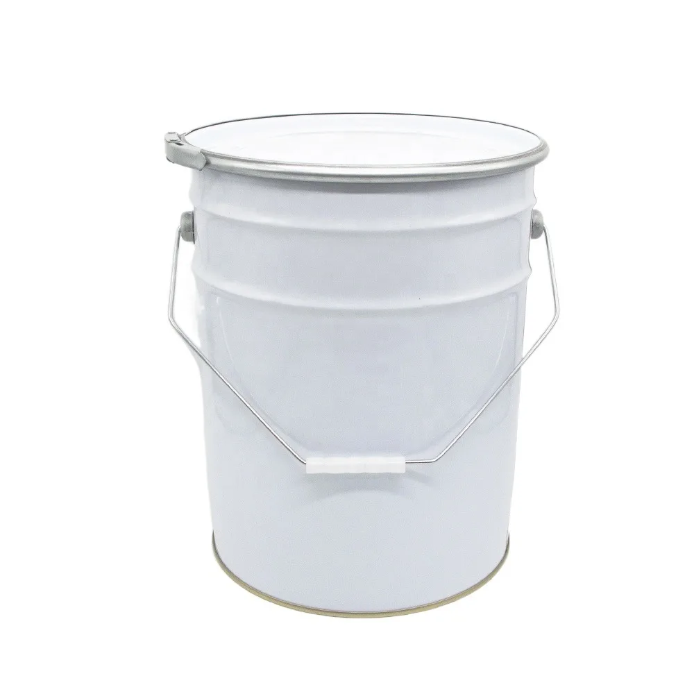 20L High Quality Metal Bucket With Lock Ring Lid Paint Bucket For Sale