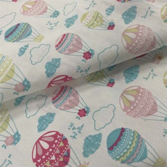 
100% cotton reactive printing poplin woven kids wear fabric 