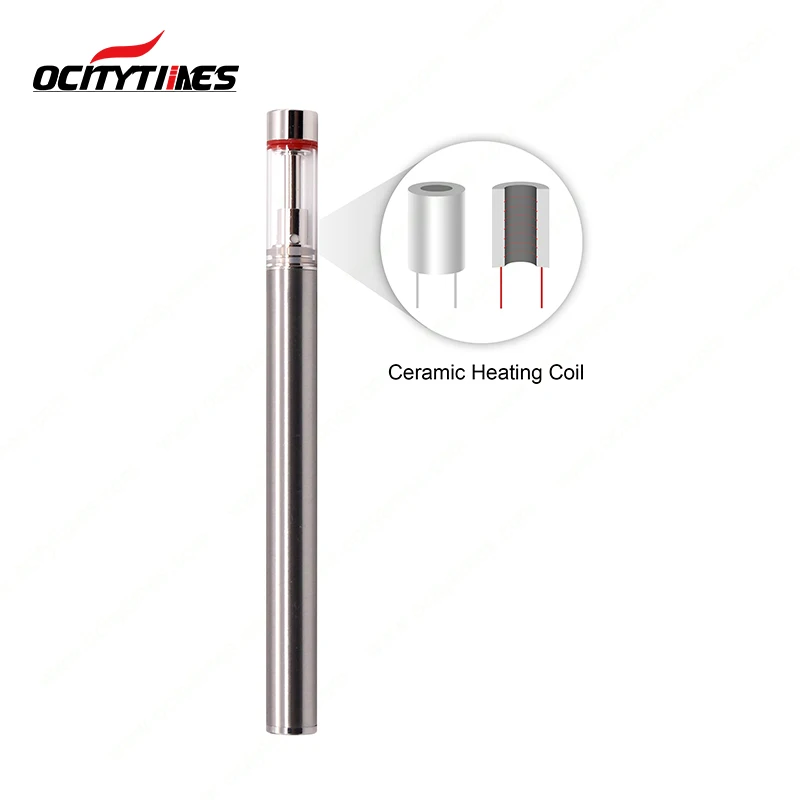 New release ocitytimes 0.5ml glass tank colorful ceramic cbd cartridge vape pen