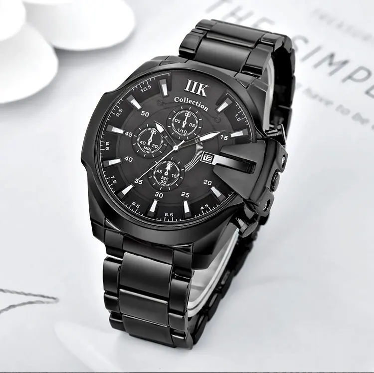Direct Wholesale IIK Collection Luxury Brand Stainless Steel Back Water Resistant 30M Steel Watch Luxury Watch