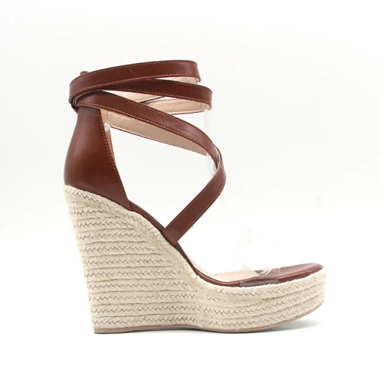 
2020 new arrival wedge lady sandals bundle malaysia women shoes women thick sole girl summer shoes high heel platform wedge 