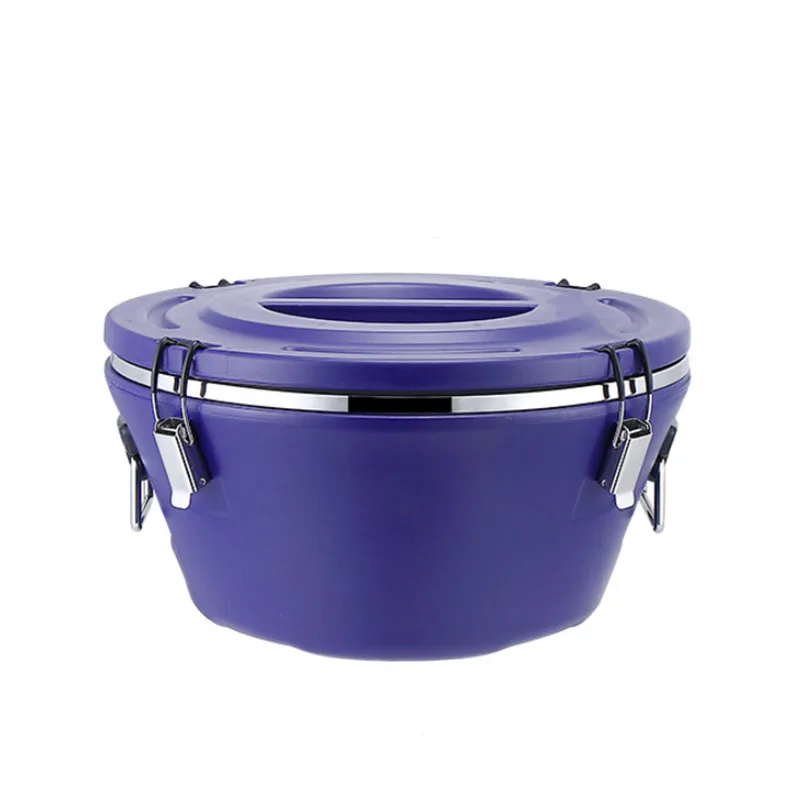 
High Quality Big Capacity Double Wall Stainless Steel 3 Pcs Keep Cold Insulated Food Warmer Storage Casserole 
