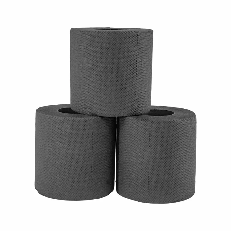 Black toilet paper