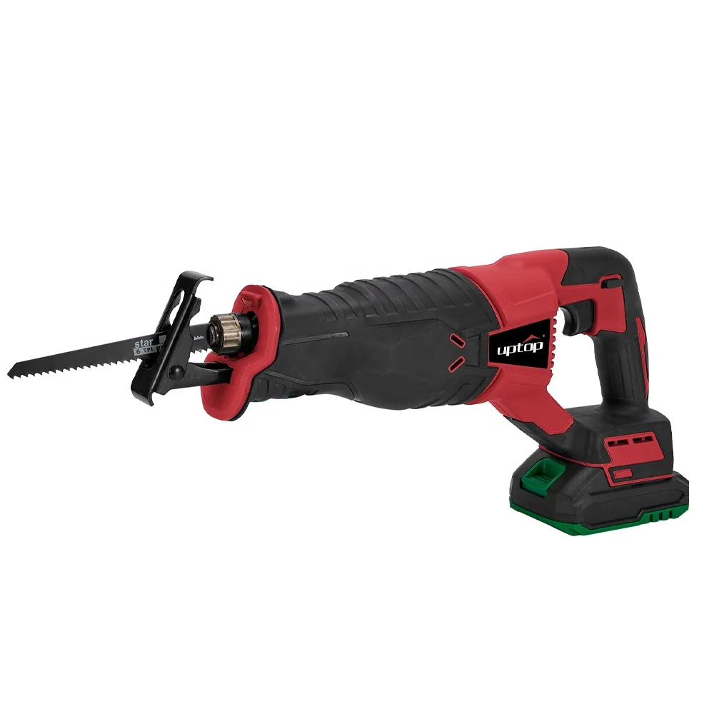 20V 2.0ah Electric Battery Steel Cordless Reciprocating Saw Cutting Wood 20mm Stroke Length Red 220V Wood Saw Machines 3 in 1