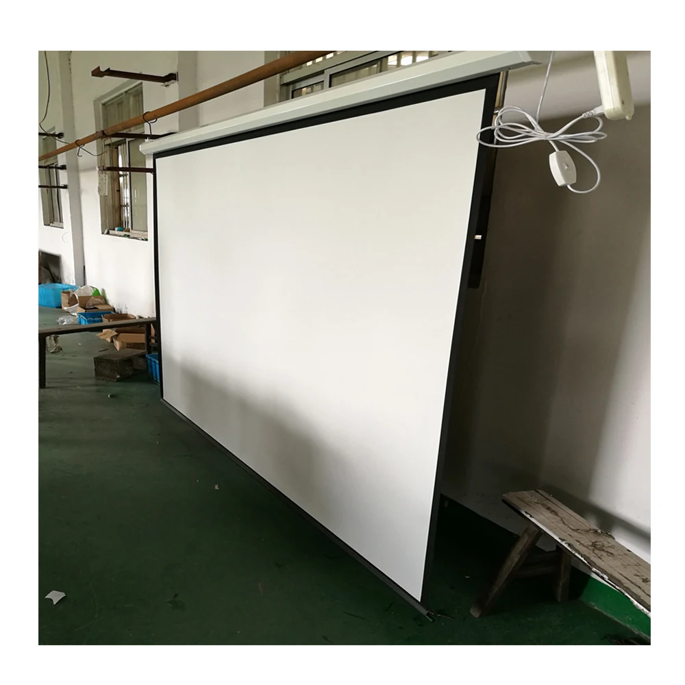 120inch glass beaded electric/motorized screen for projector automatic screen projection screen with remote control