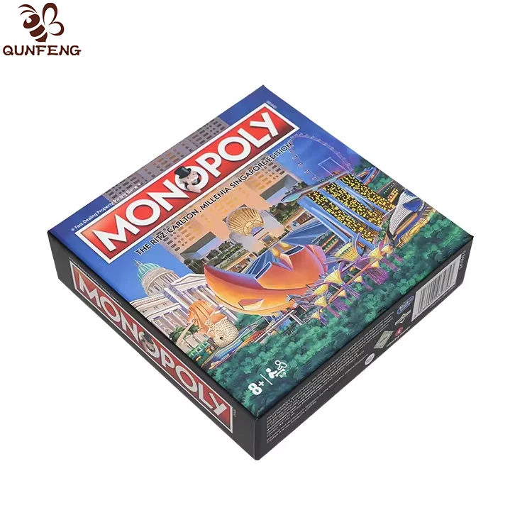 Life Of Luxury Family Customized Ludo Board Game Collapsible Rigid Box Monopoli Deal Risk Board Game