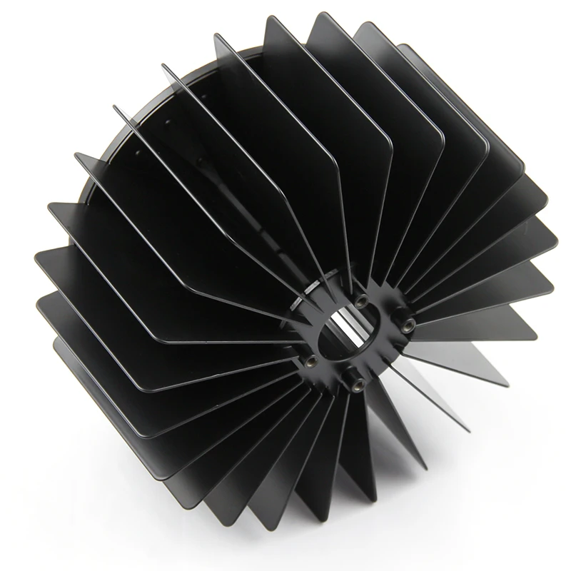 12mm Laser Host Base LED Bar Heat Sink Black Anodized Aluminum Cylindrical Heatsink with Square Shape
