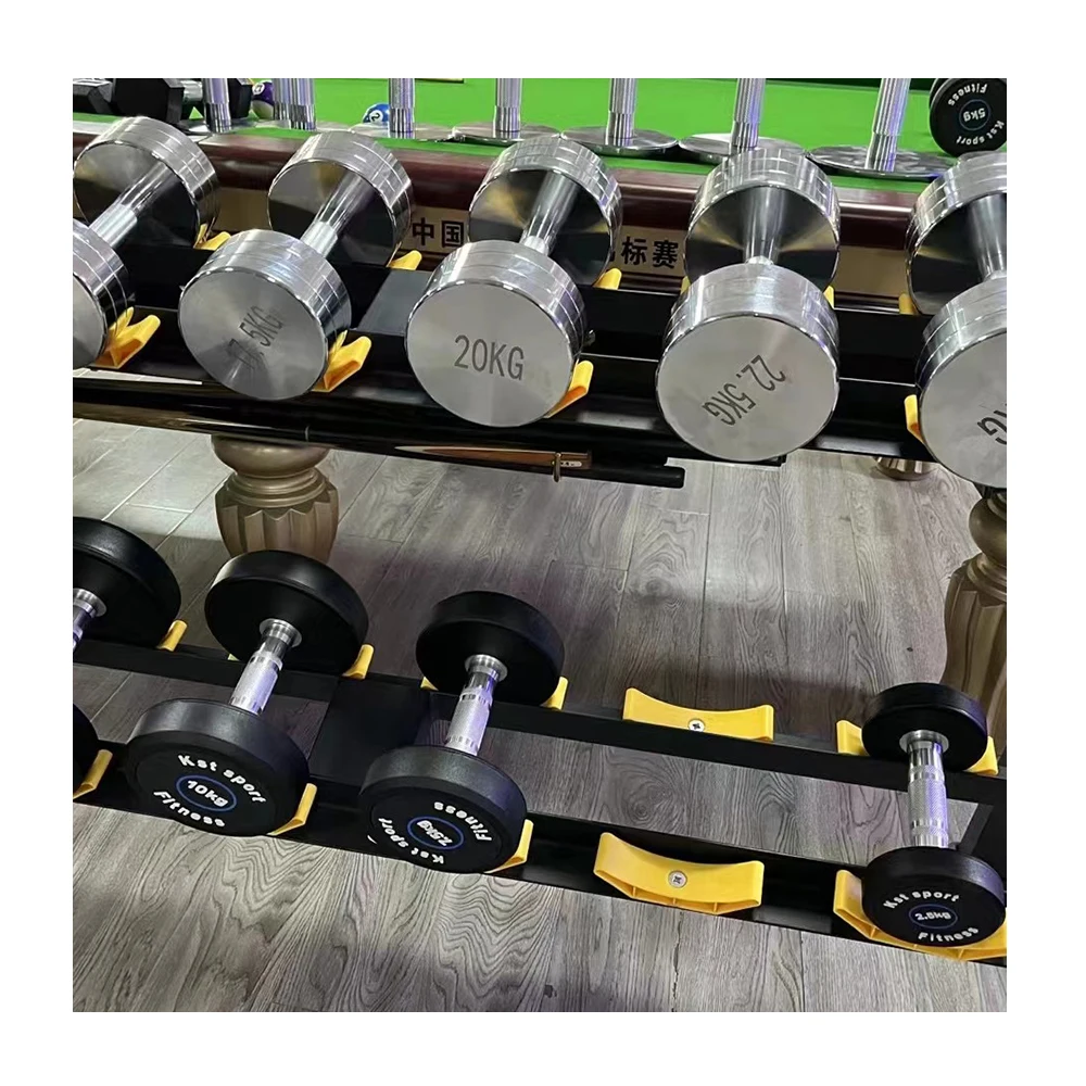 35lbs High-Performance Fitness Dumbbells with Hex Rubber Design Reliable Weights Dumbbells for Home and Gym Use