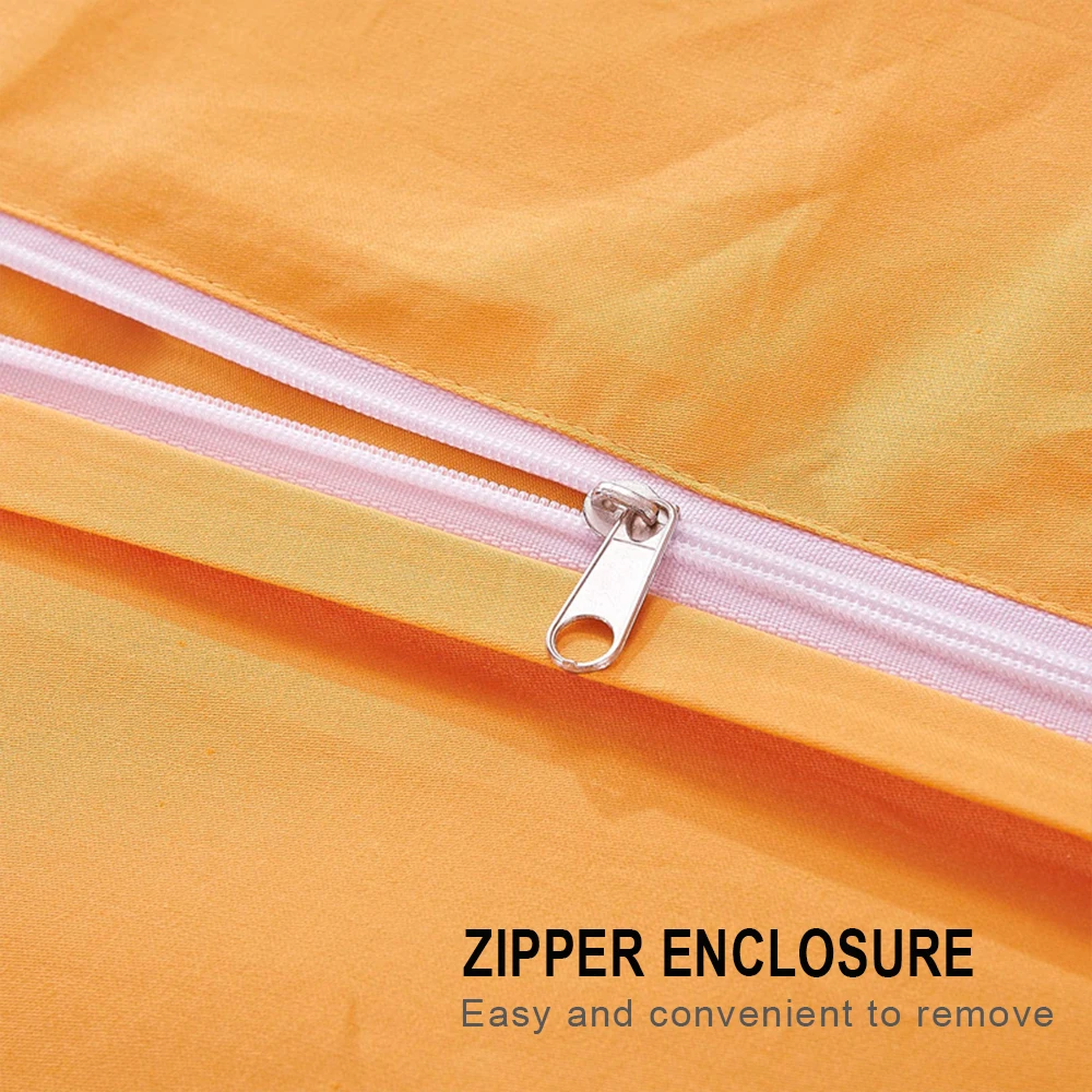 Hotel Plain Orange Bed Linen 100% Cotton King Bed Sheets Sets Wholesale 4 Pieces Hotel Flat Bed Sheets