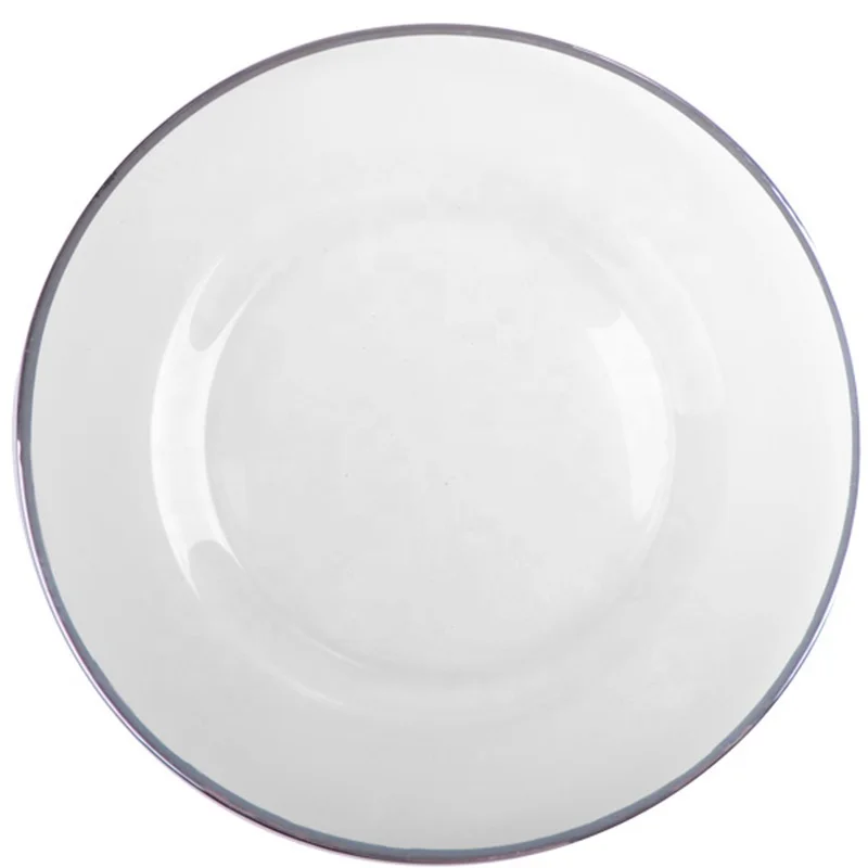 High demand export products wedding glass and gold plate charger