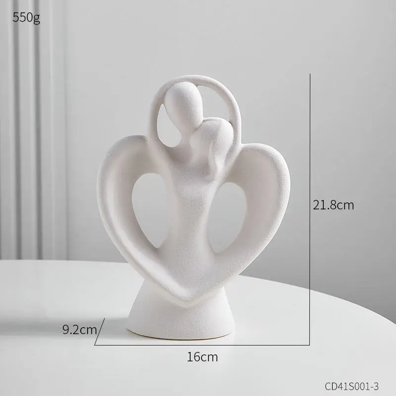 Nordic Style Abstract Thinker Figure Sculpture Modern Art Decor