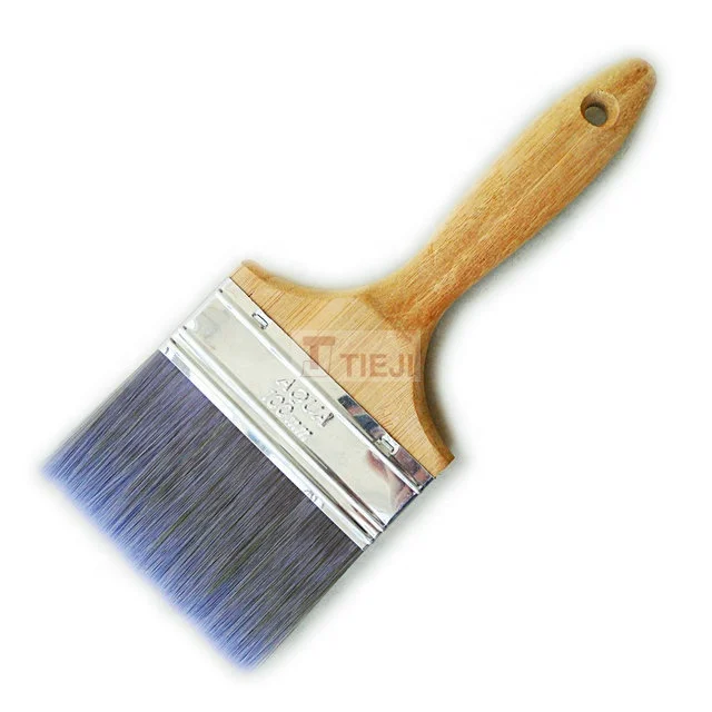 Handle Paint Brush 8201 100 Mm Bamboo Wooden Handle Acrylic Oil Brush for Art Painting Painting Tools Synthetic Fiber 44-56 Mm