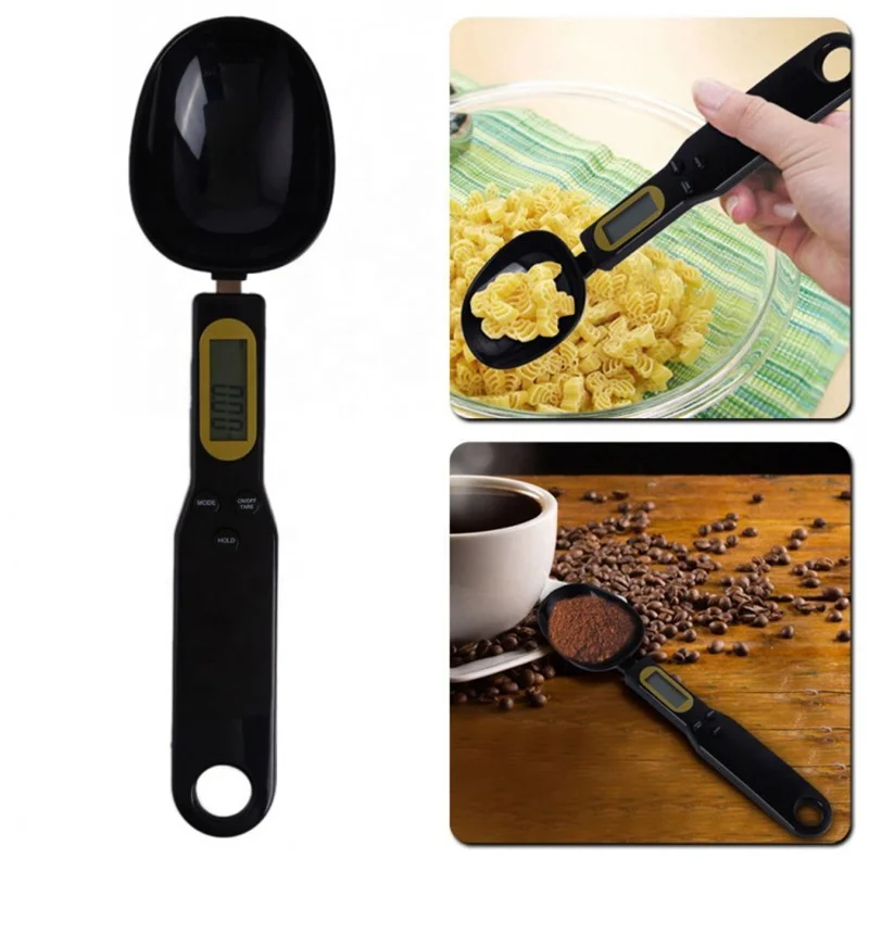 Food Grade Plastic Type Digital Spoon Scale With LCD Display 500g 0.01g Kitchen Food And Salt Weighing