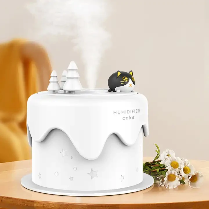 Cat USB Mist Humidifier Small to Medium Rooms 500ml Tank Vaporizer and Mist Humidifier for Baby and Kids Rooms Bedrooms