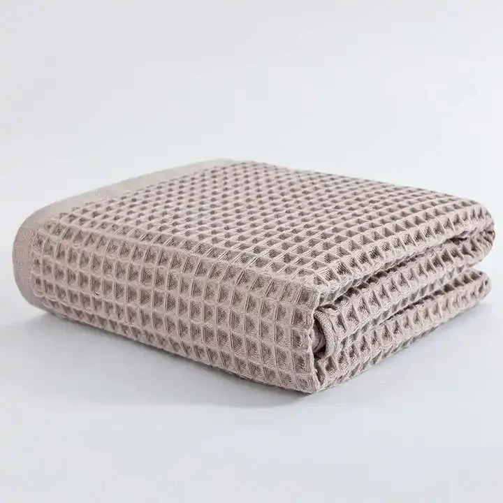 Baby bath towel 100% organic cotton baby blanket soft and breathable skin-friendly knitted baby blankets