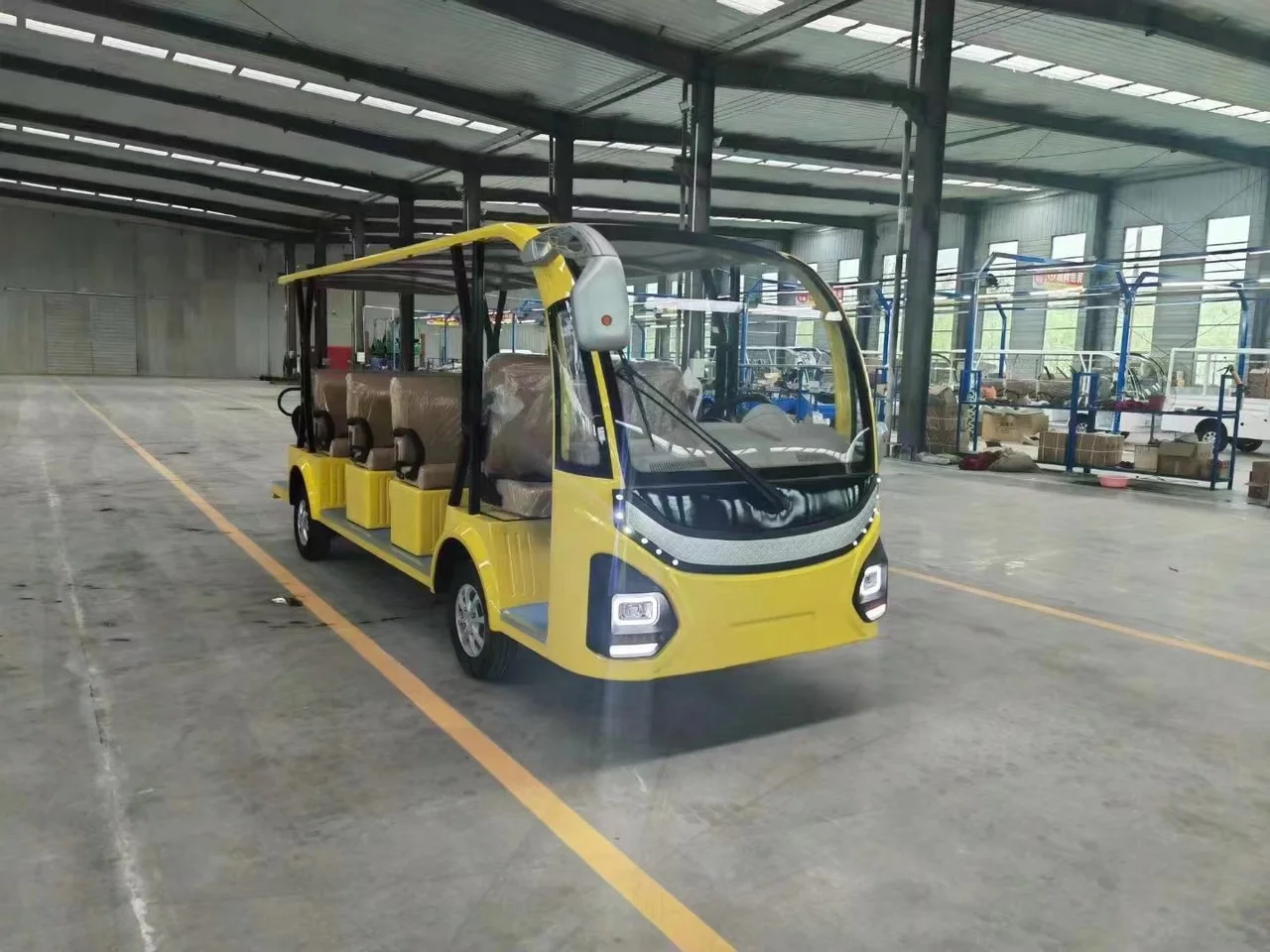 8 11 14 Passenger Resort Bus Tourist Shuttle Bus Electric Sightseeing Car with door