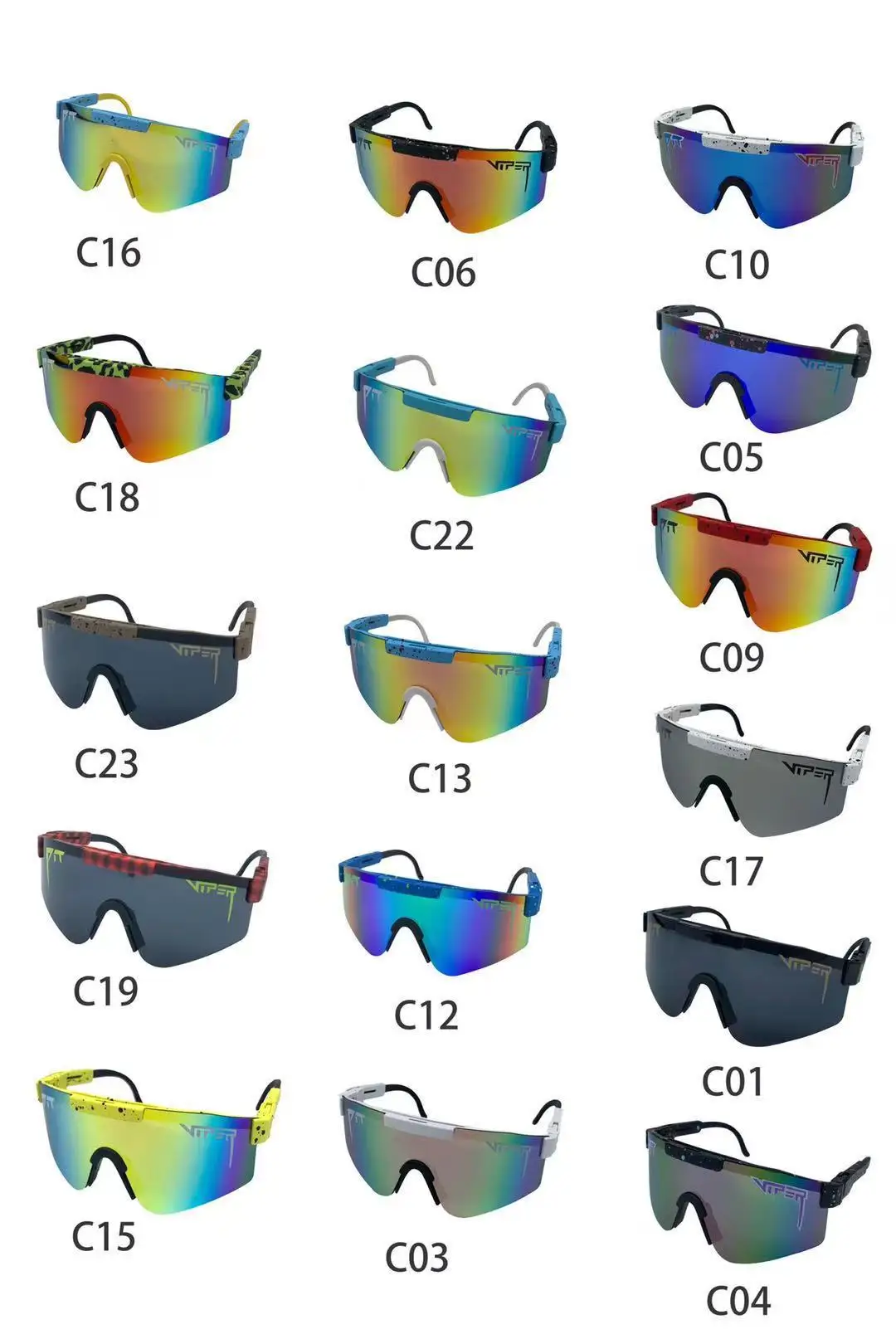 2021 Cost-effective Outdoor Bicycle Pit Viper Driving Running Pitviper UV400 Windproof PC Sport Sunglasses 7896