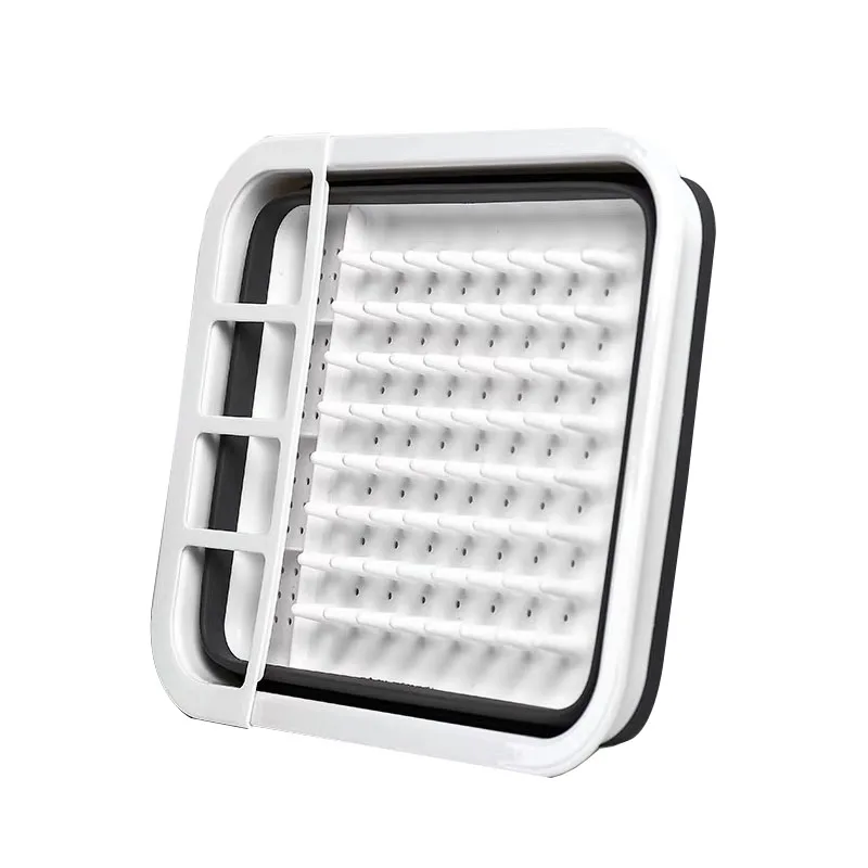 Kitchen Drying Dish Rack Collapsible Dish Drainer Rack Folding Bowl Drain Rack Tableware Holder Fruit Basket