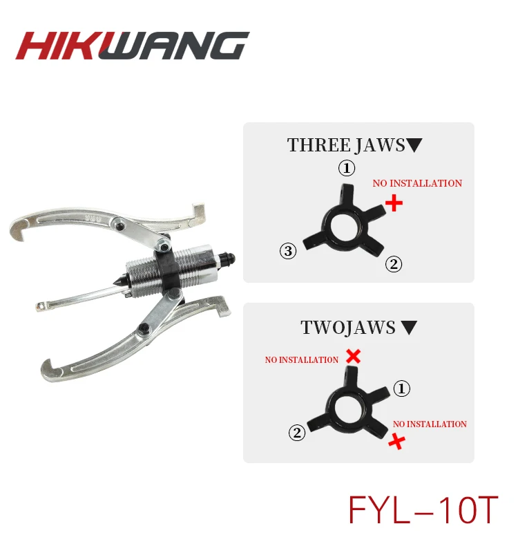 FYL-10T 10ton Split-Unit Hydraulic Gear Puller bear wheel puller Flywheel Pulley Removal Tool