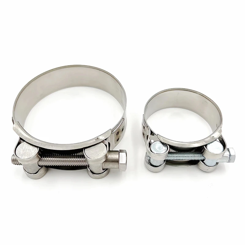 stainless steel /zinc plated carbon steel t bolt heavy duty hose clamp