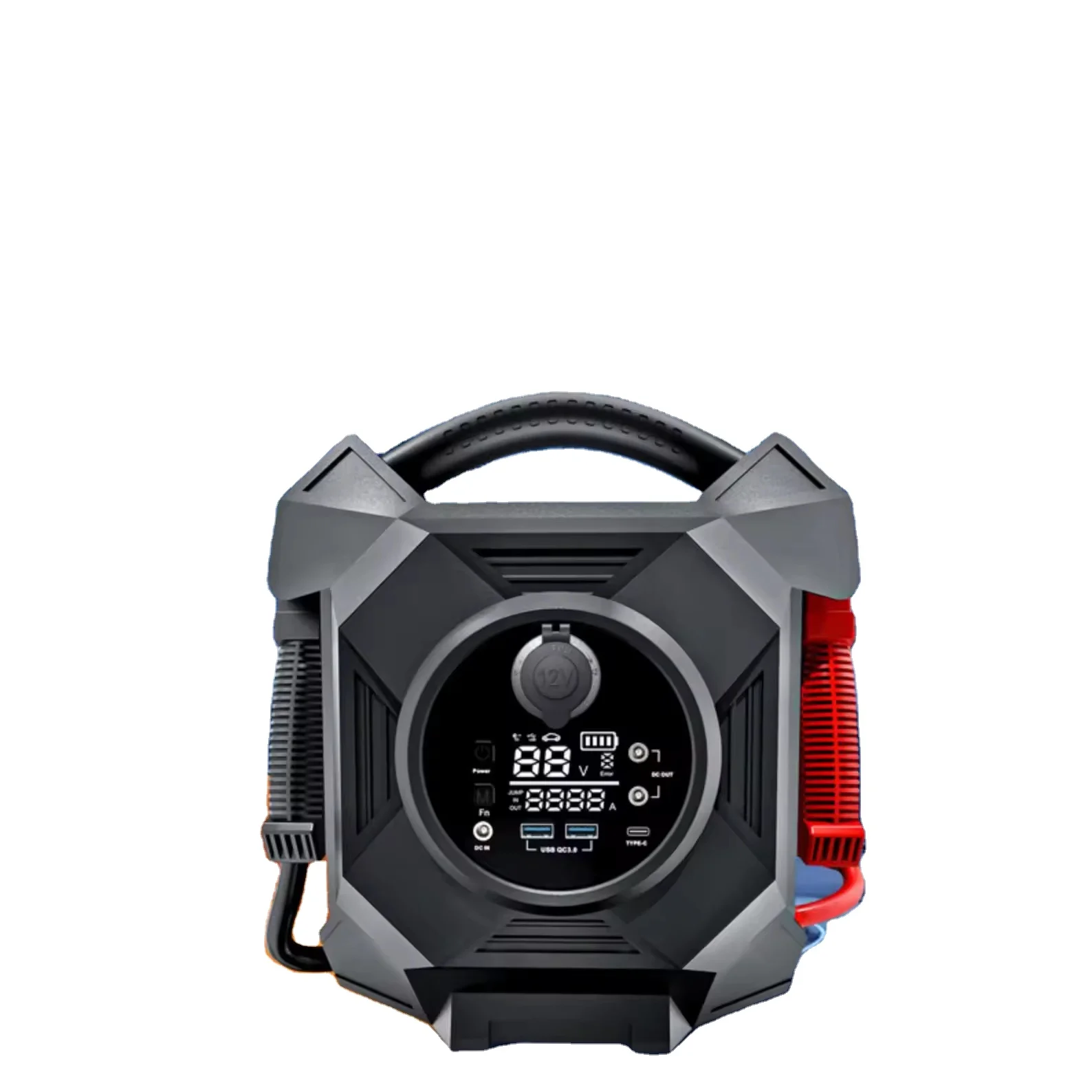 Многофункциональное пусковое устройство 4 в 1 с цифровым экраном Monitor-12V давления шинах прожектором до 7 5 л