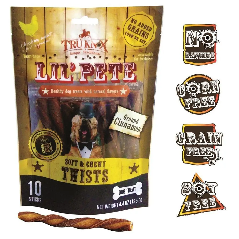 
Truknox Natural Soft and Chewy Made with HUMAN GRADE Chicken Meat and Cinnamon Snack Dog Treats 