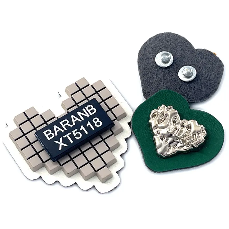 Custom Jeans Copper Pu Imitation Navy Suede Blue 2inch Hat Tag Label Leather Patch For Pet Sofa