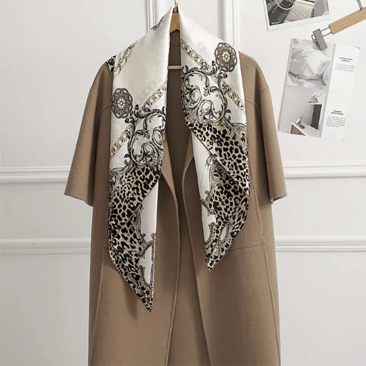 Silk plain  satin scarf Thin scarf summer shade riding mask large square scarf