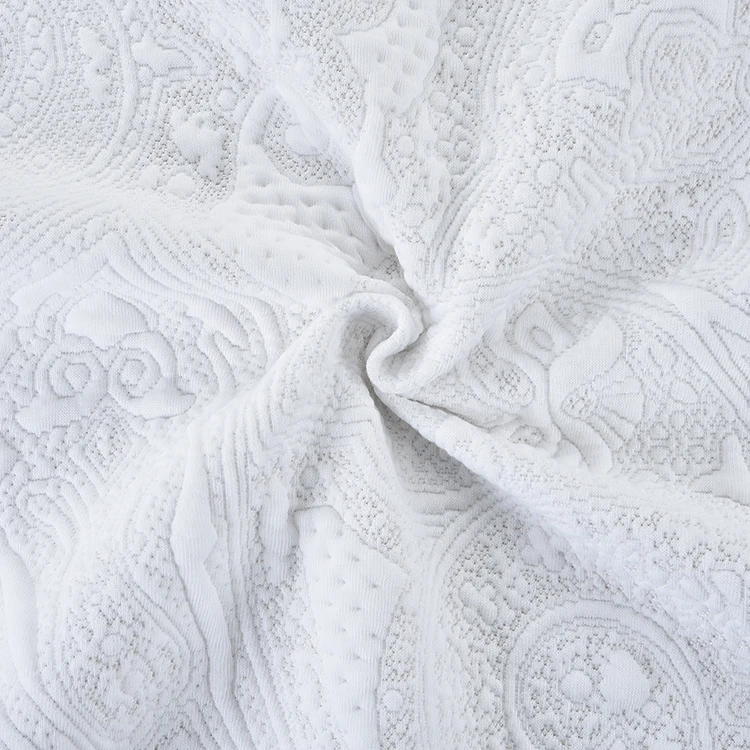Breathable White 4D Aloe Vera Cheap Mattress Fabric
