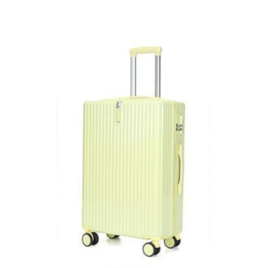 Factory Direct High Quality Khaki Double Zipper Travelling Bags Trolley Luggage Colorful ABS Suitcase