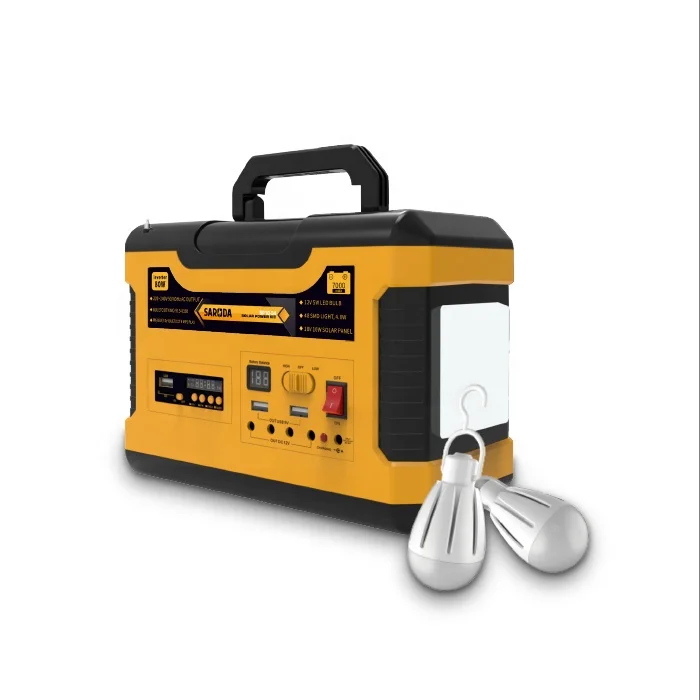 12V80W Portable solar power energy system Mini solar panel kit set for home power banklighting kit solar radio