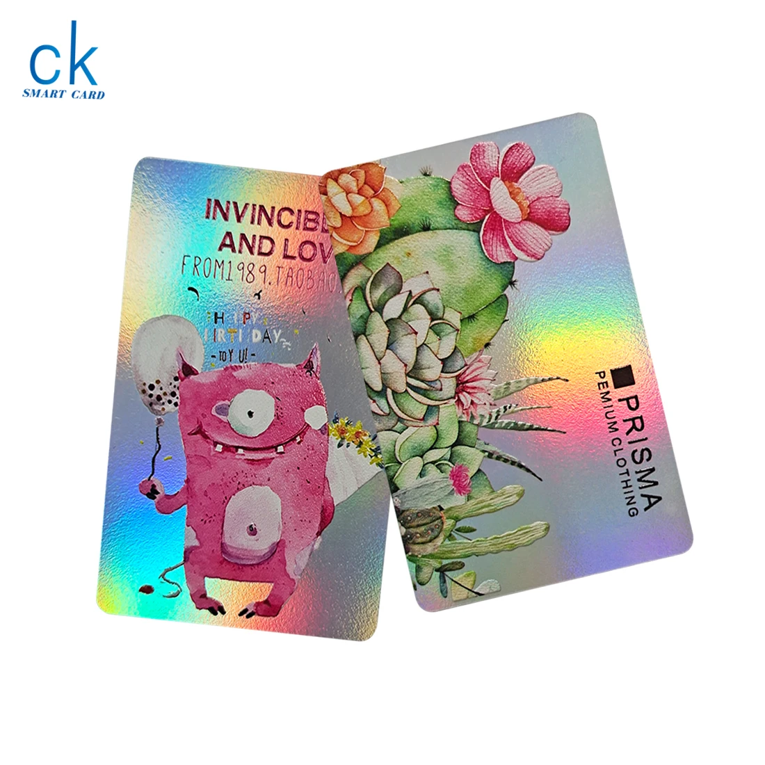 High Quality Custom Printing Cr80 Blank Embossed Number Pvc Card Factory Custom Shape Hologram Laser Plastic PVC Gift Card