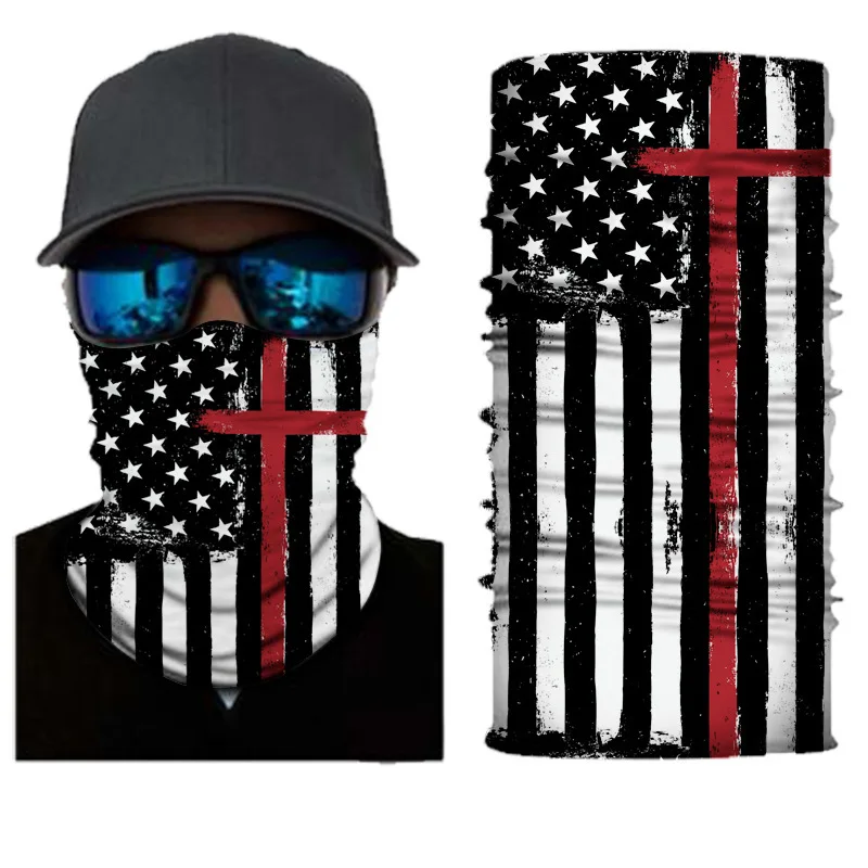 Outdoor Camouflage Bandana Joker Headwear Camo Cooling Wholesale Skull Bandanas