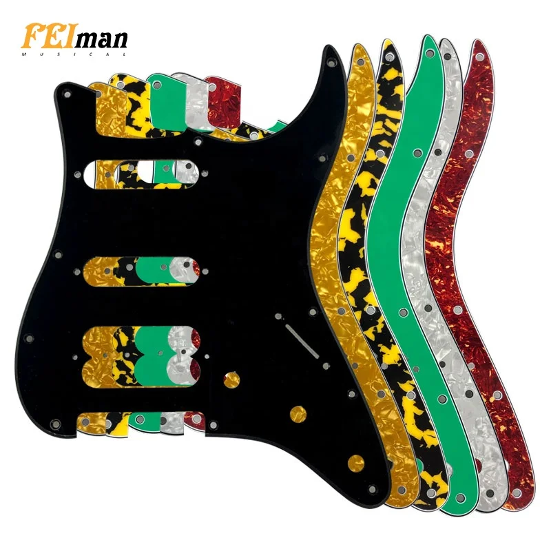Pleroo Guitar Accessories Stratocaster Player Humbucker Standard ST HSS Guitar Scratch Plate pickguard for Fender