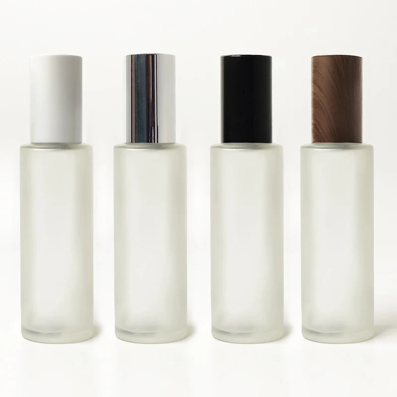 Flacon Cosmetique Luxe Avec Bouteille Verre De Serum Tete Huile Pompe Essence Contenant Vide Emballage Cosmetique