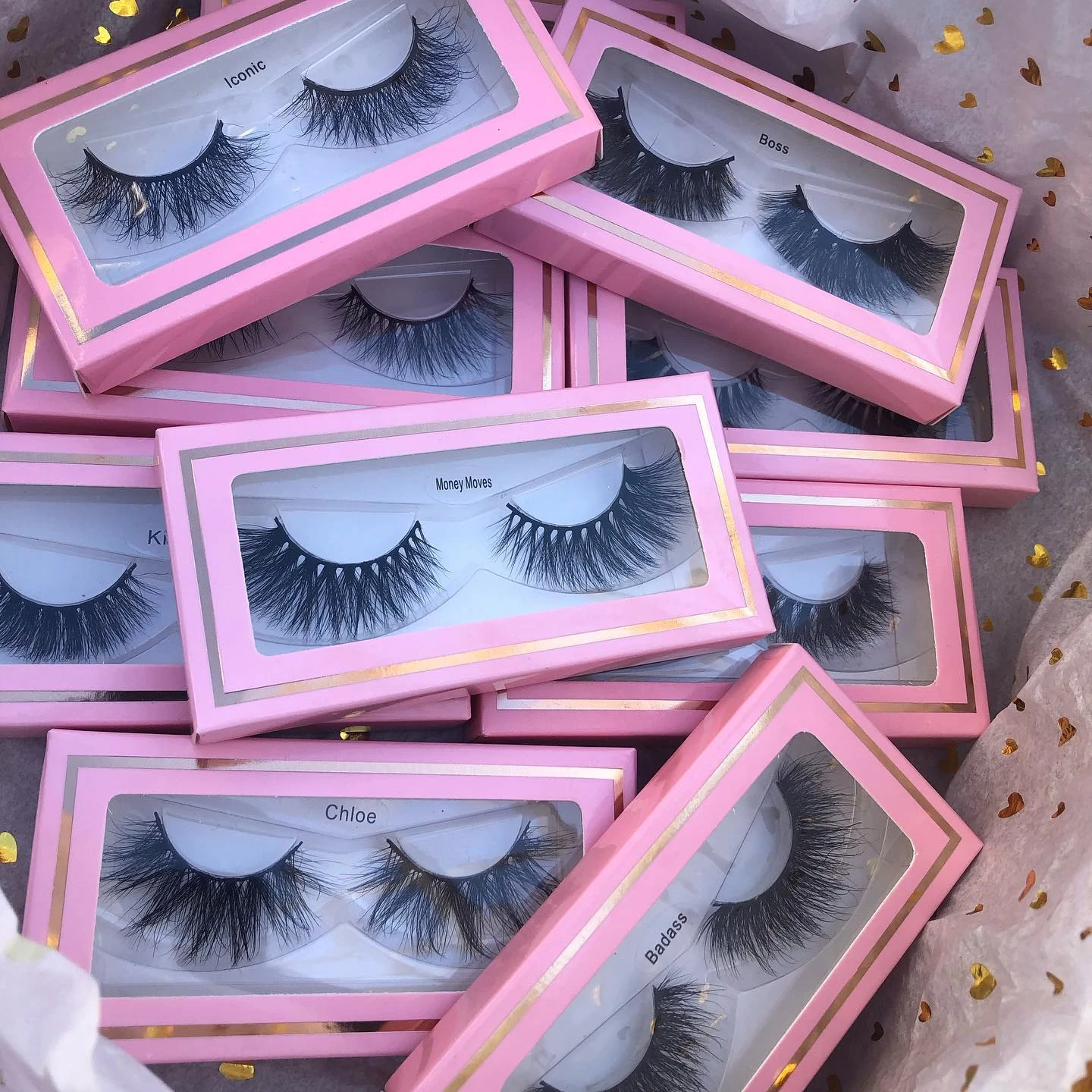 Natural mink 3d lashes bulk mink eyelashes vendor wholesale strip false lashes