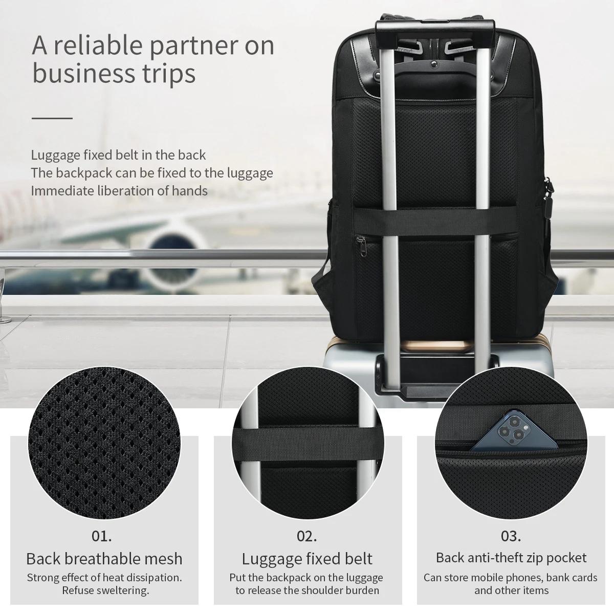 Tigernu T-B9007 manufacturer man fashion waterproof travel back pack outdoor mochila laptop backpack