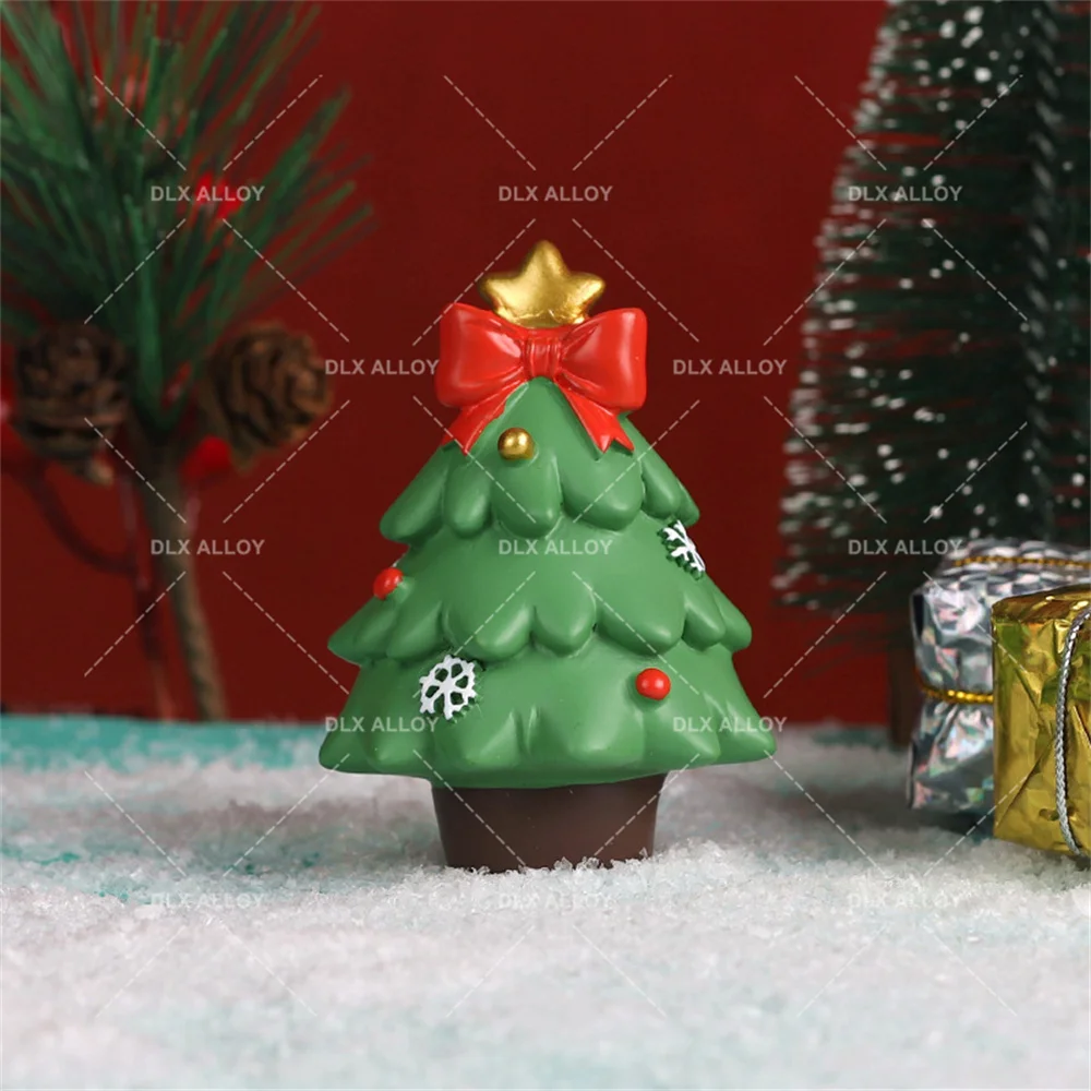Christmas Charms Flat Back Resin Slim Charms Cartoon Desktop Decorations For Festival