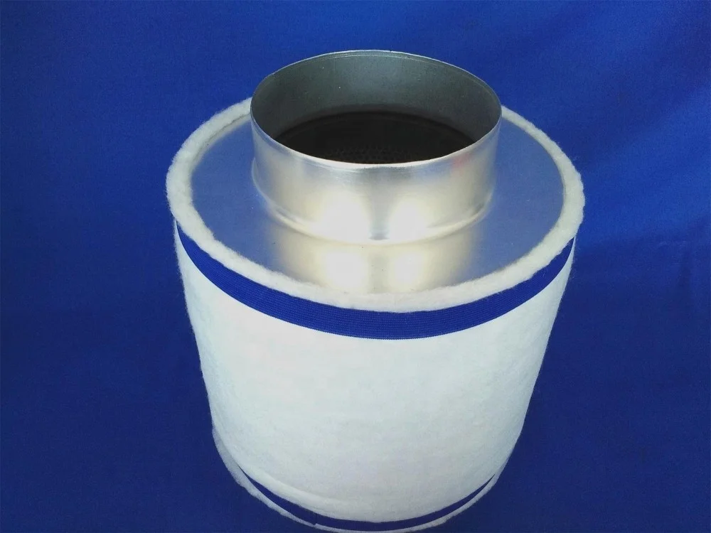 
4inch hydroponics ventilation grow tent odor activated carbon filter air scrubber cartridge 