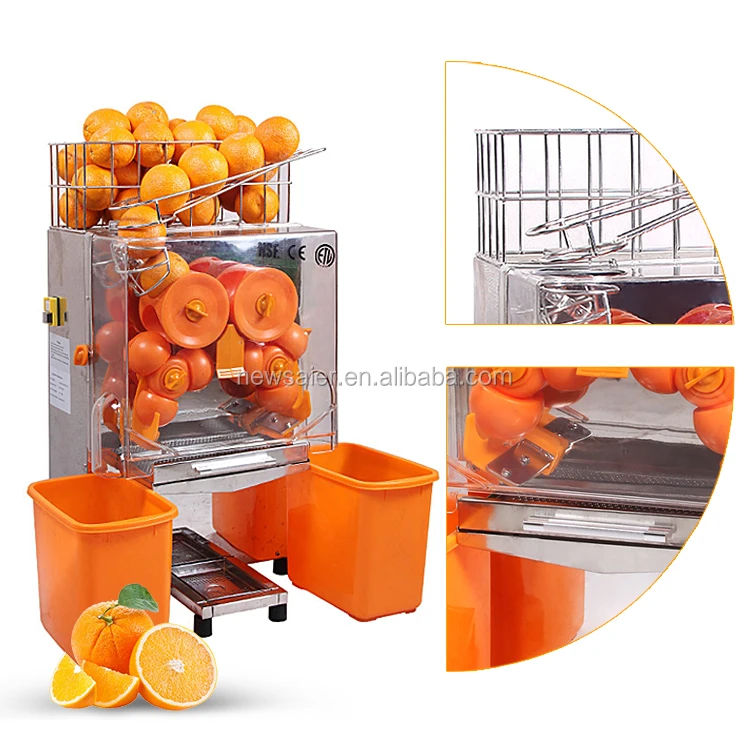 Commercial Orange Juicer Machine, Efficient 22-30 Oranges/Min, Easy to Clean, Stainless Steel & PP Material